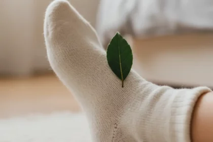 feuille laurier chaussettes